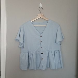 3 FOR $15!! NEW peplum blouse